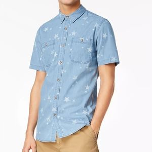 American Rag - Star Print Pocket Shirt - Men's XL - pre-owned